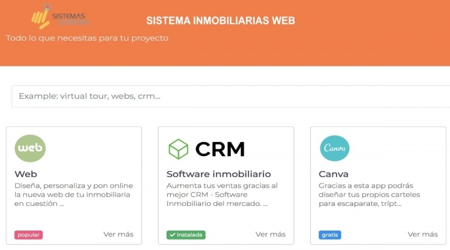 Sistemas para Inmobiliarias integrados con la web
